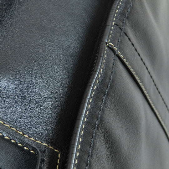 COACH Business bag F70094 leather black 2WAY mens Used Authentic