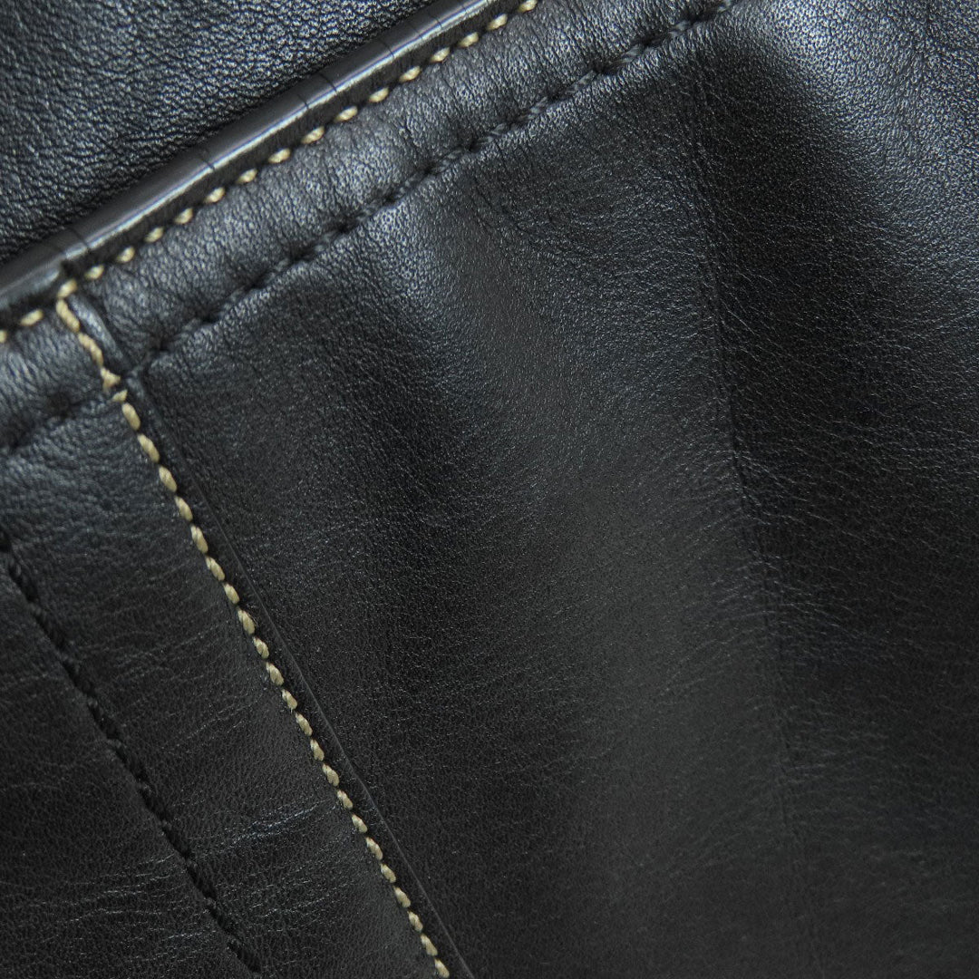 COACH Business bag F70094 leather black 2WAY mens Used Authentic