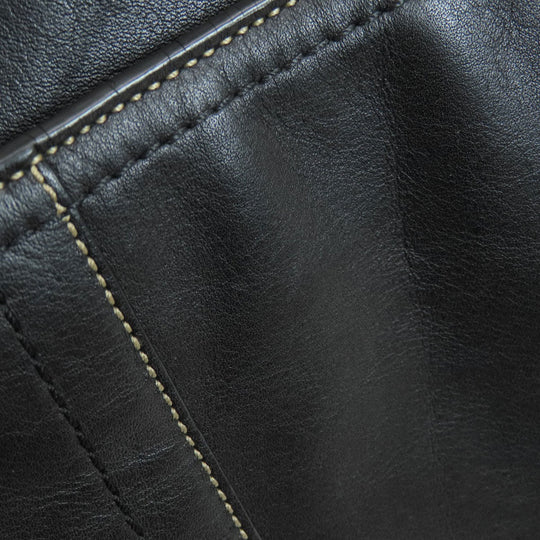 COACH Business bag F70094 leather black 2WAY mens Used Authentic