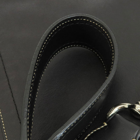 COACH Business bag F70094 leather black 2WAY mens Used Authentic