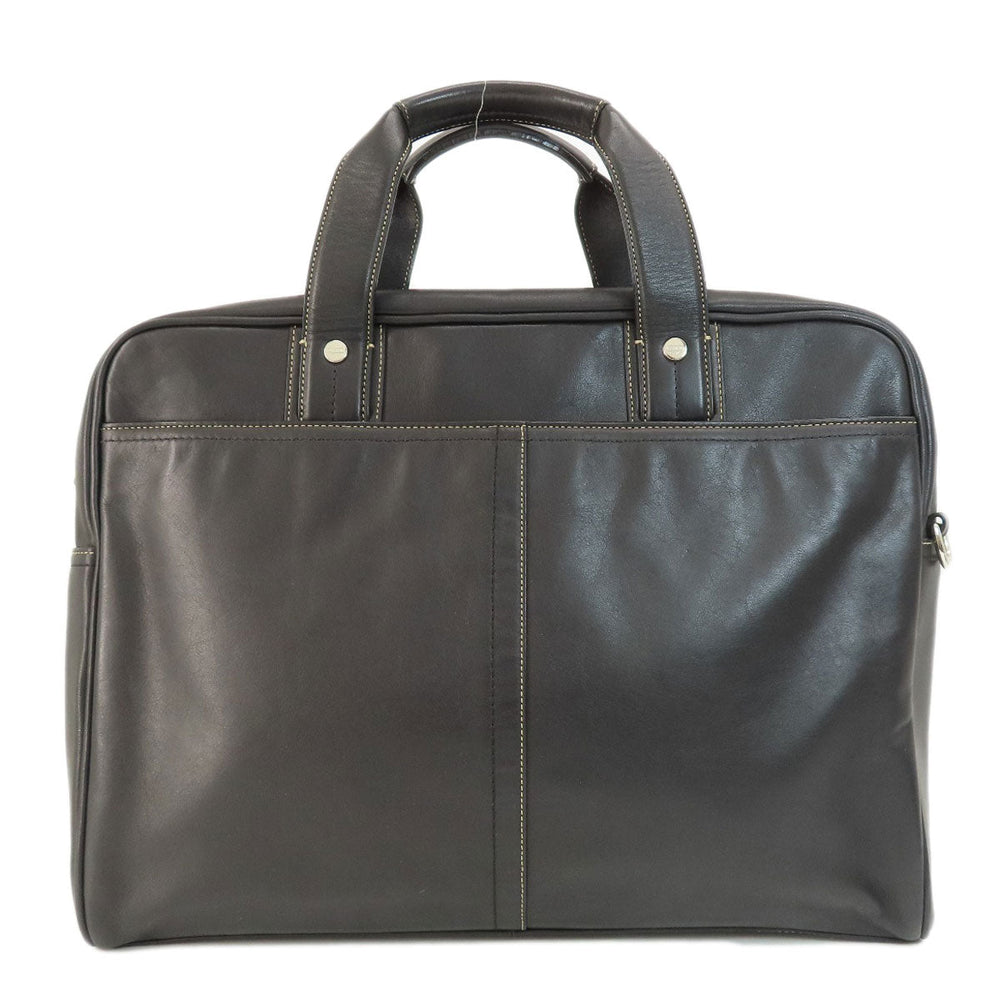 COACH Business bag F70094 leather black 2WAY mens Used Authentic