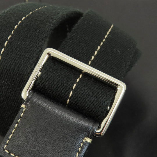 COACH Business bag F70094 leather black 2WAY mens Used Authentic