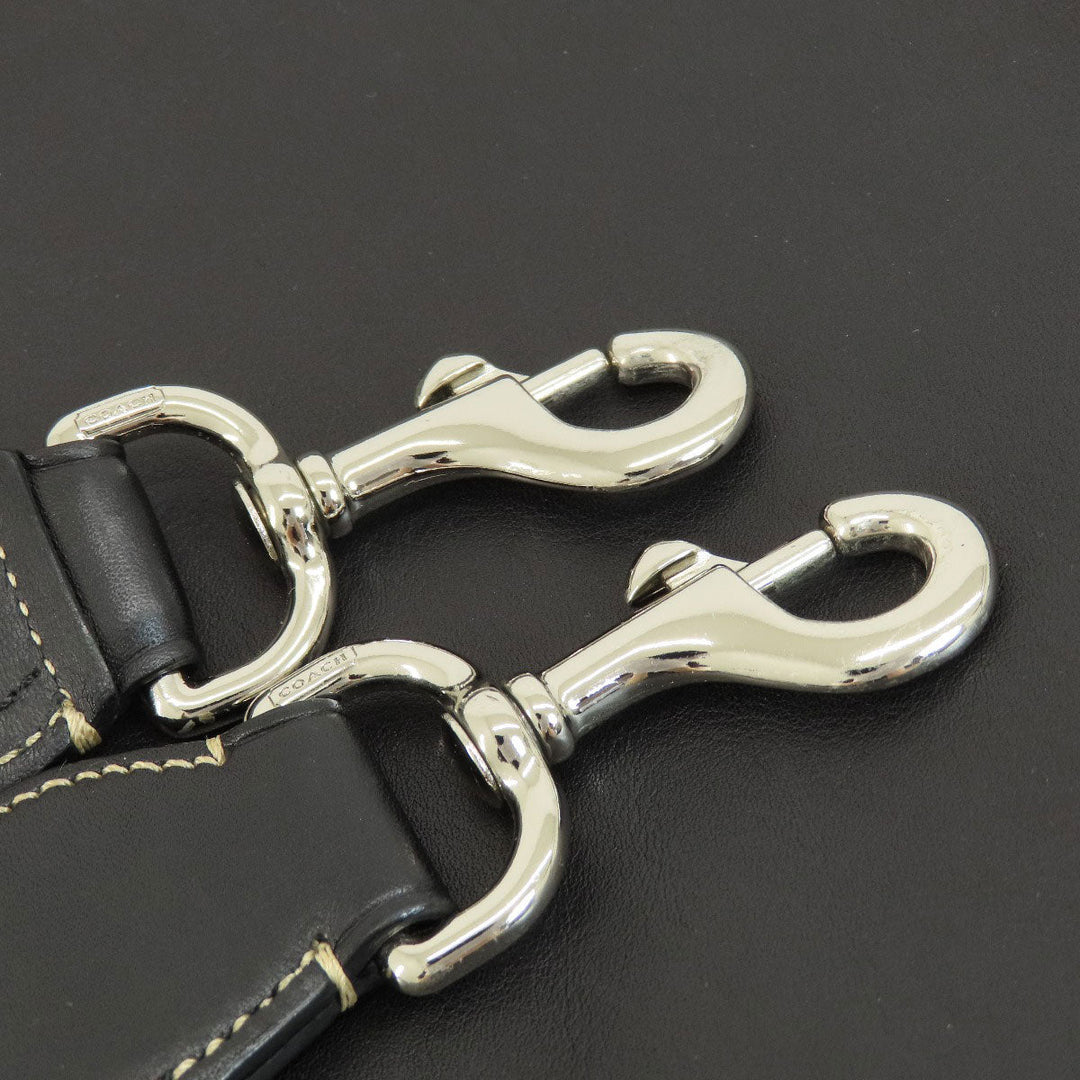 COACH Business bag F70094 leather black 2WAY mens Used Authentic