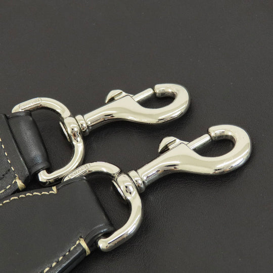 COACH Business bag F70094 leather black 2WAY mens Used Authentic