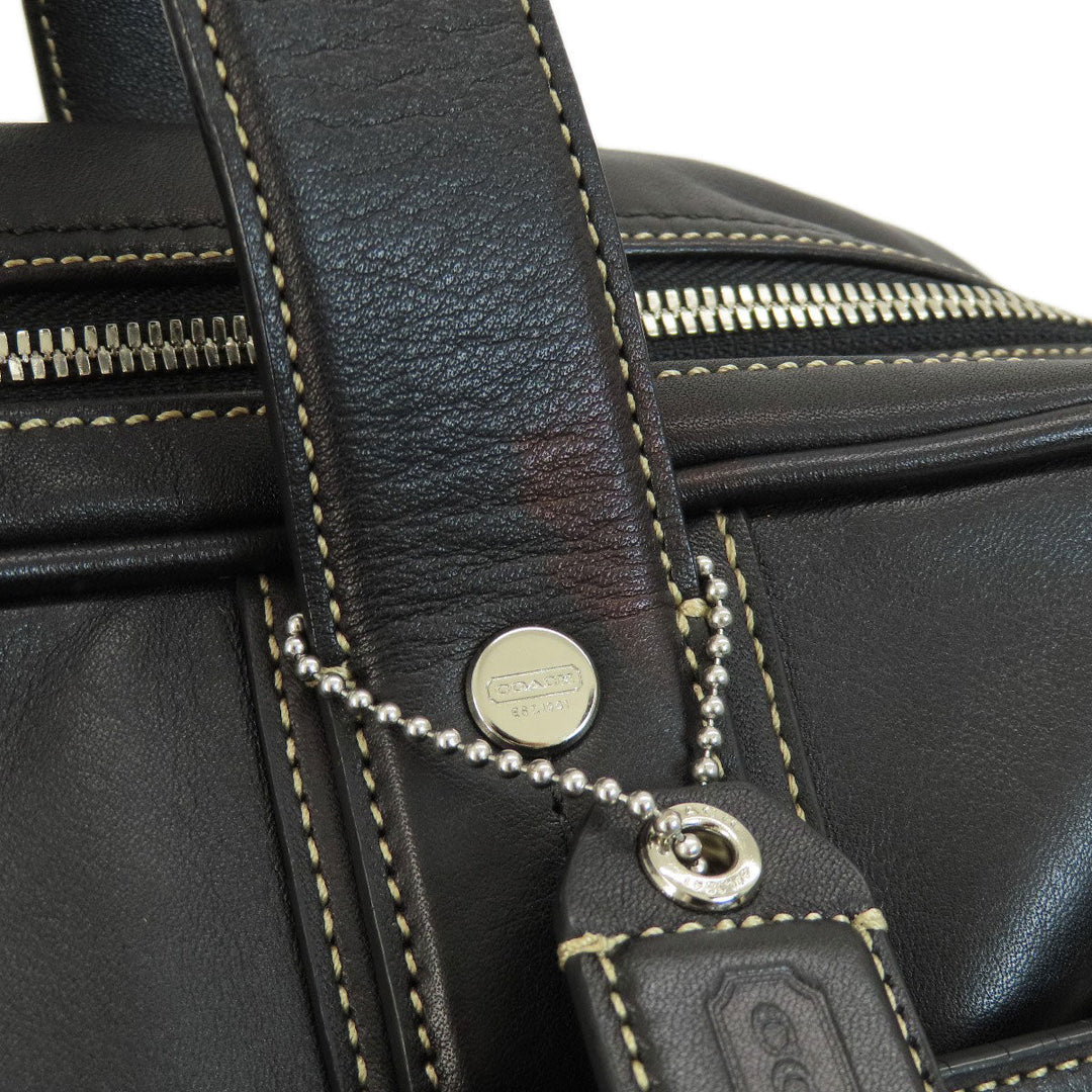 COACH Business bag F70094 leather black 2WAY mens Used Authentic