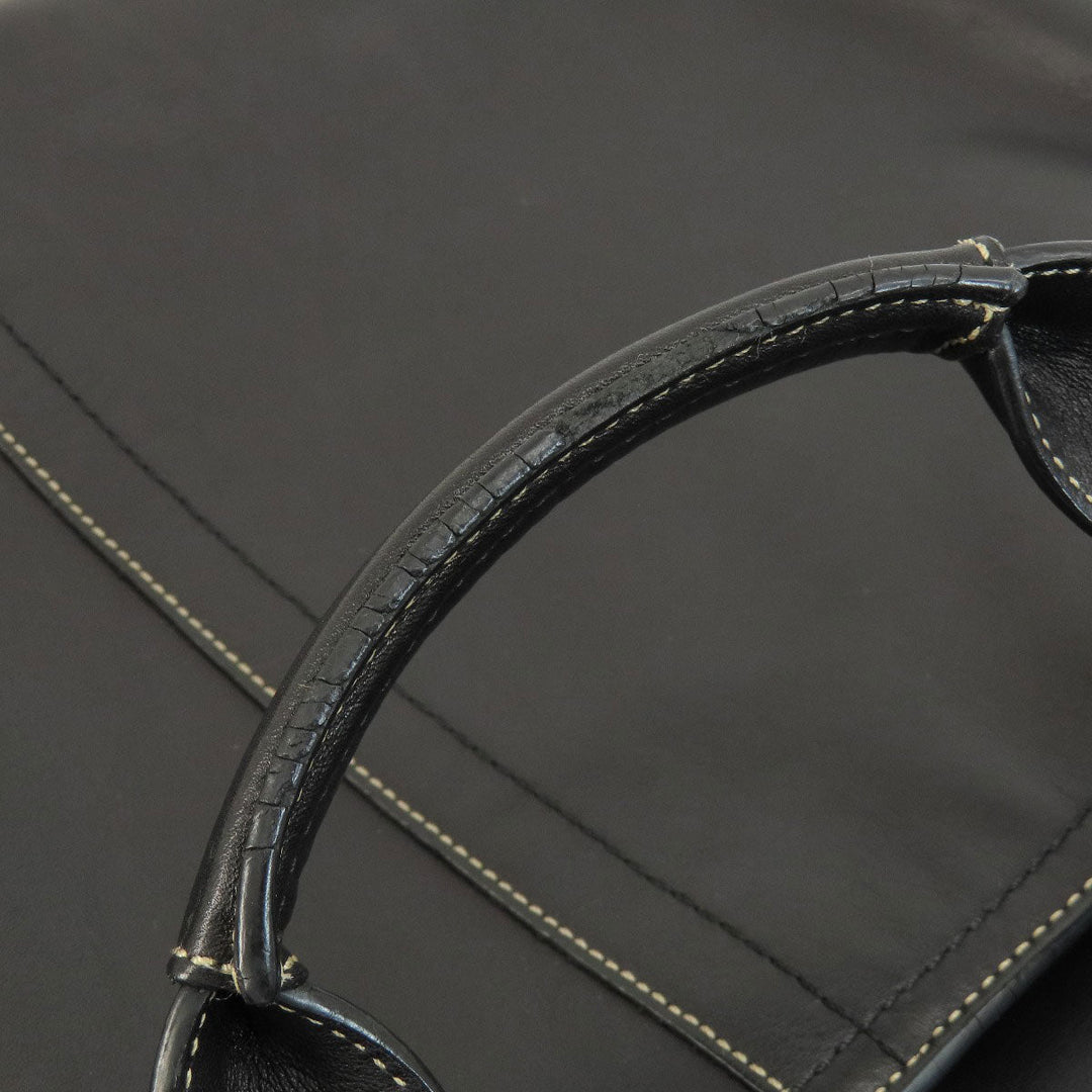 COACH Business bag F70094 leather black 2WAY mens Used Authentic