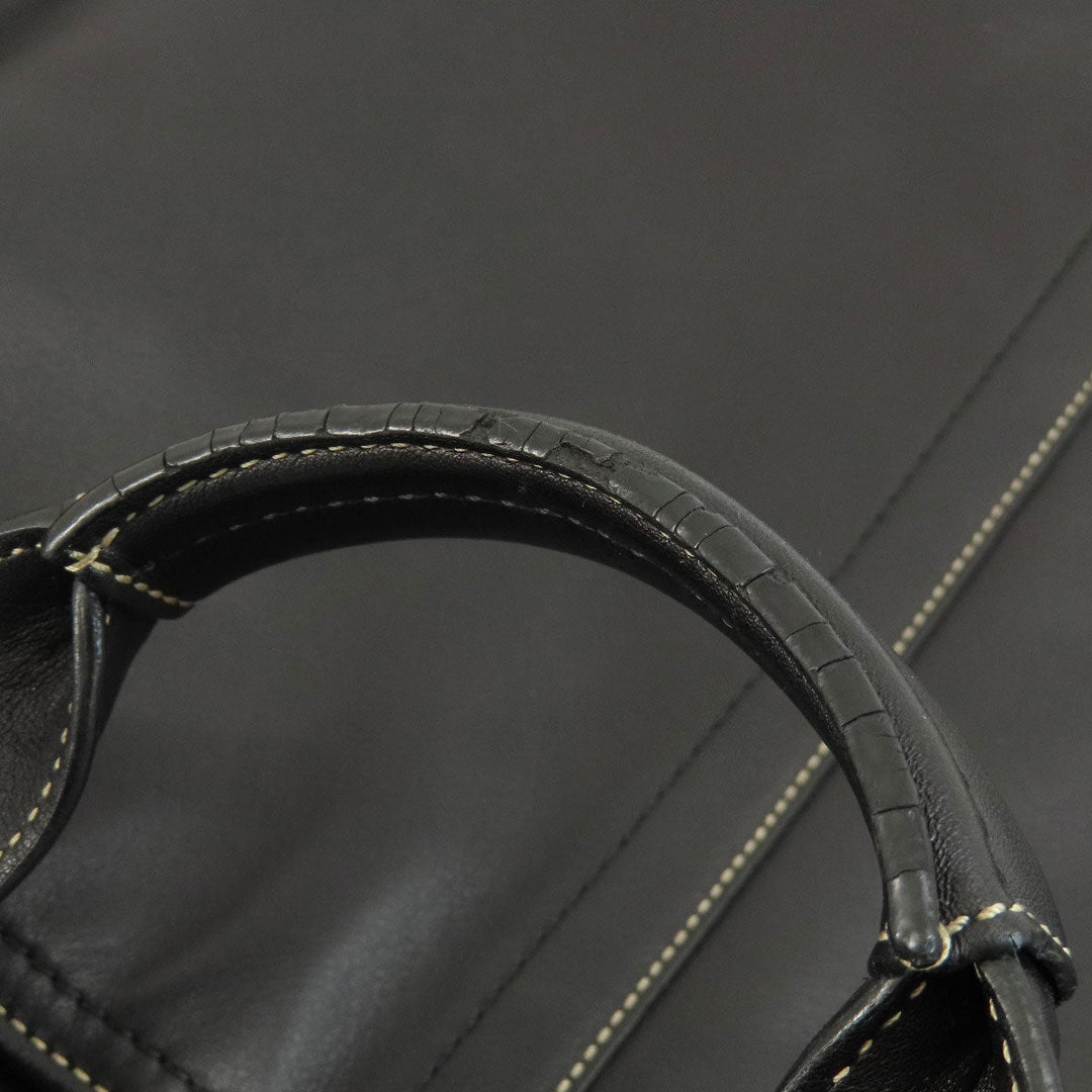 COACH Business bag F70094 leather black 2WAY mens Used Authentic