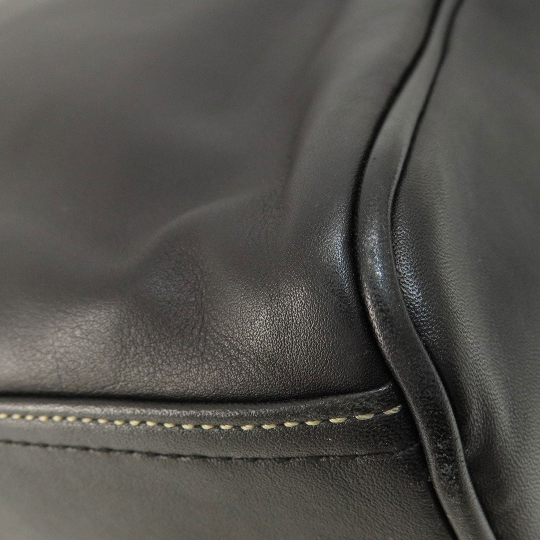 COACH Business bag F70094 leather black 2WAY mens Used Authentic