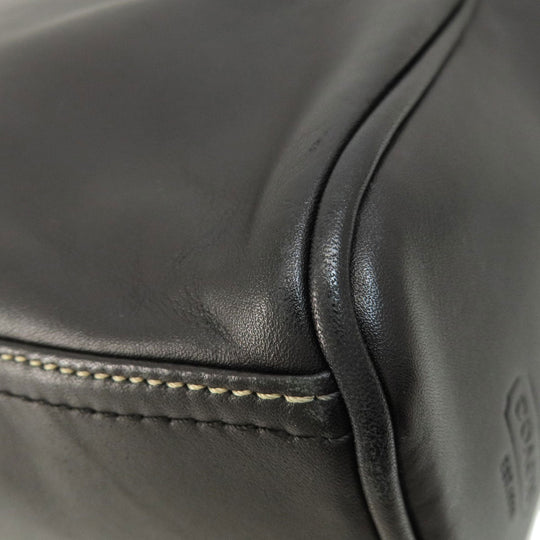 COACH Business bag F70094 leather black 2WAY mens Used Authentic