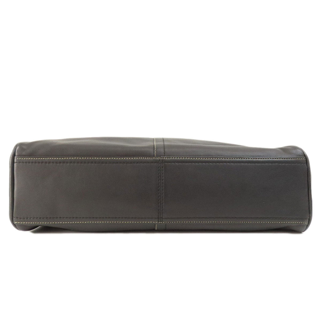 COACH Business bag F70094 leather black 2WAY mens Used Authentic