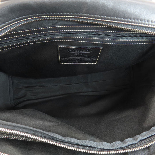 COACH Business bag F70094 leather black 2WAY mens Used Authentic