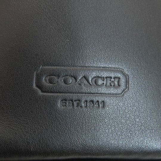 COACH Business bag F70094 leather black 2WAY mens Used Authentic