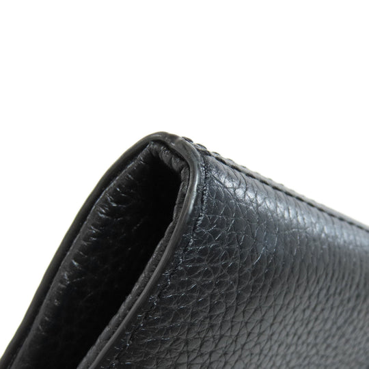 MICHAEL KORS Shoulder Bag leather black ChainShoulder Women Used Authentic