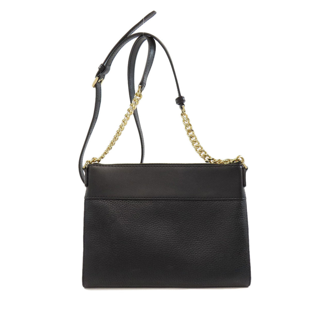 MICHAEL KORS Shoulder Bag leather black ChainShoulder Women Used Authentic