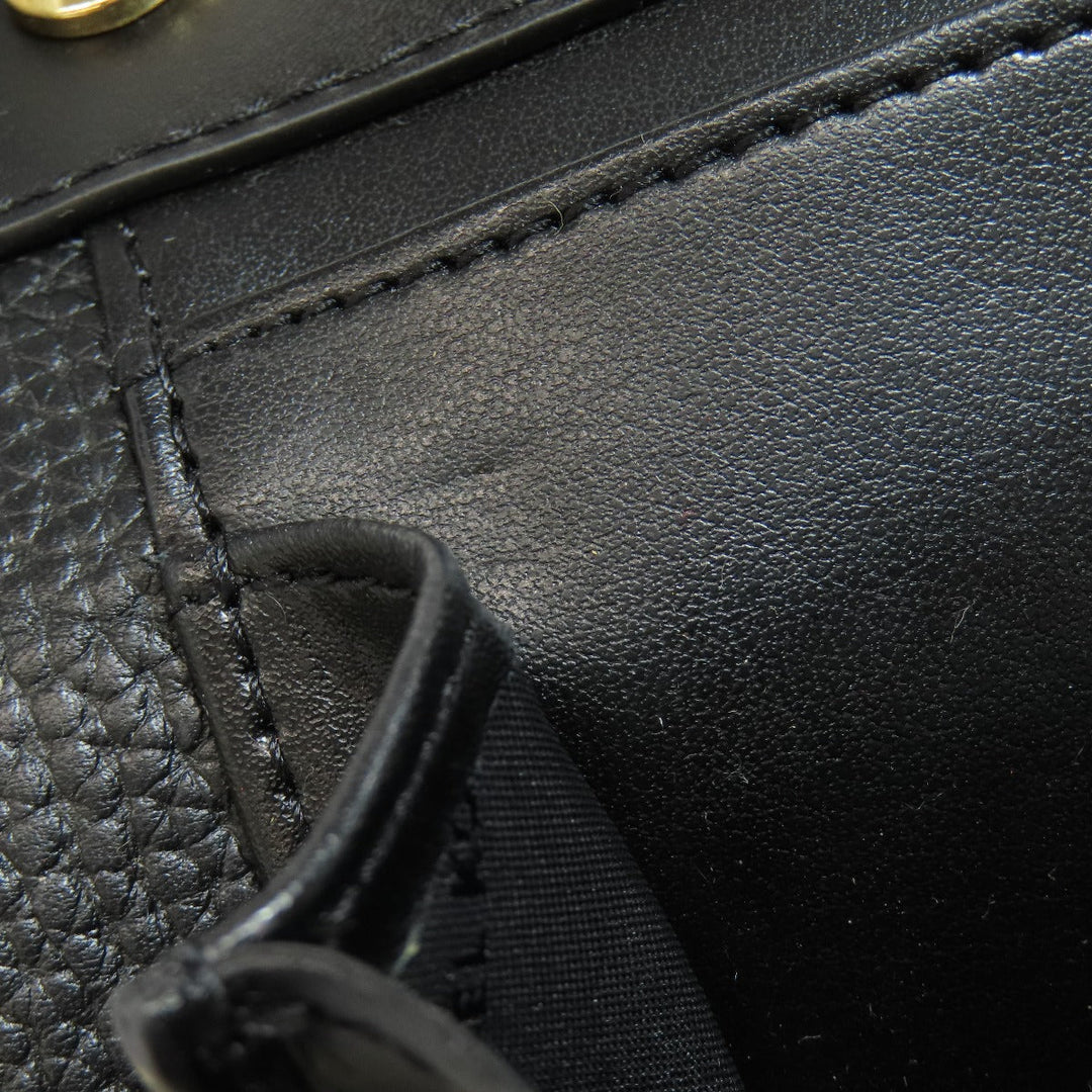 MICHAEL KORS Shoulder Bag leather black ChainShoulder Women Used Authentic