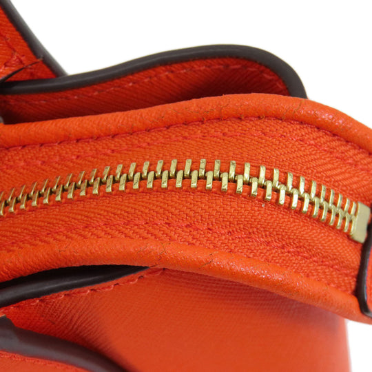 MICHAEL KORS Handbag PVC Orange 2WAY Women Used Authentic