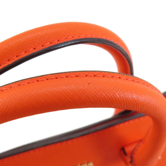 MICHAEL KORS Handbag PVC Orange 2WAY Women Used Authentic