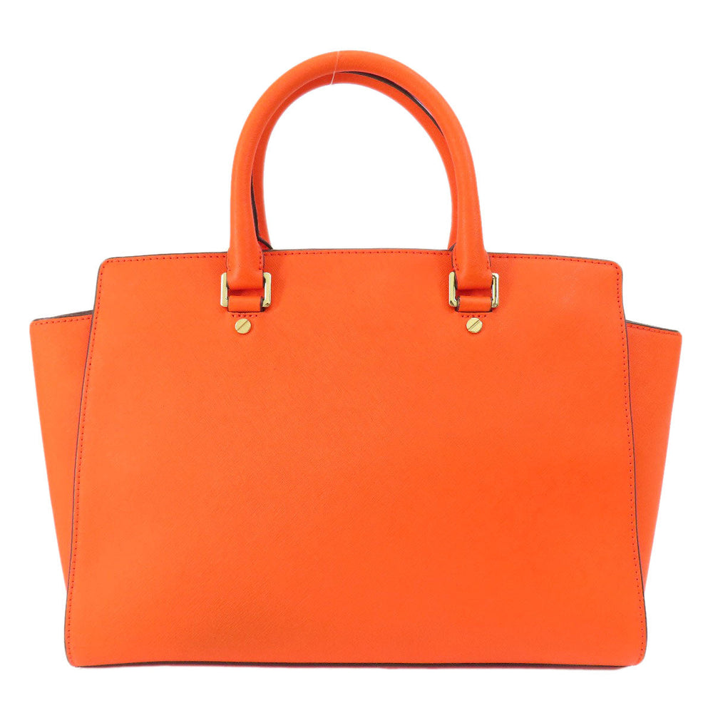 MICHAEL KORS Handbag PVC Orange 2WAY Women Used Authentic