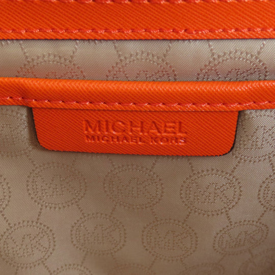 MICHAEL KORS Handbag PVC Orange 2WAY Women Used Authentic