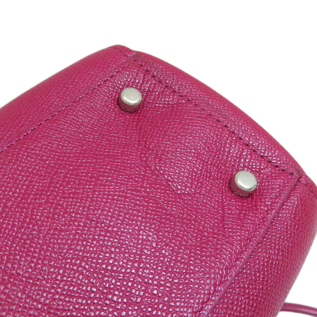 COACH Handbag 36882 leather Red 2WAY Women Used Authentic