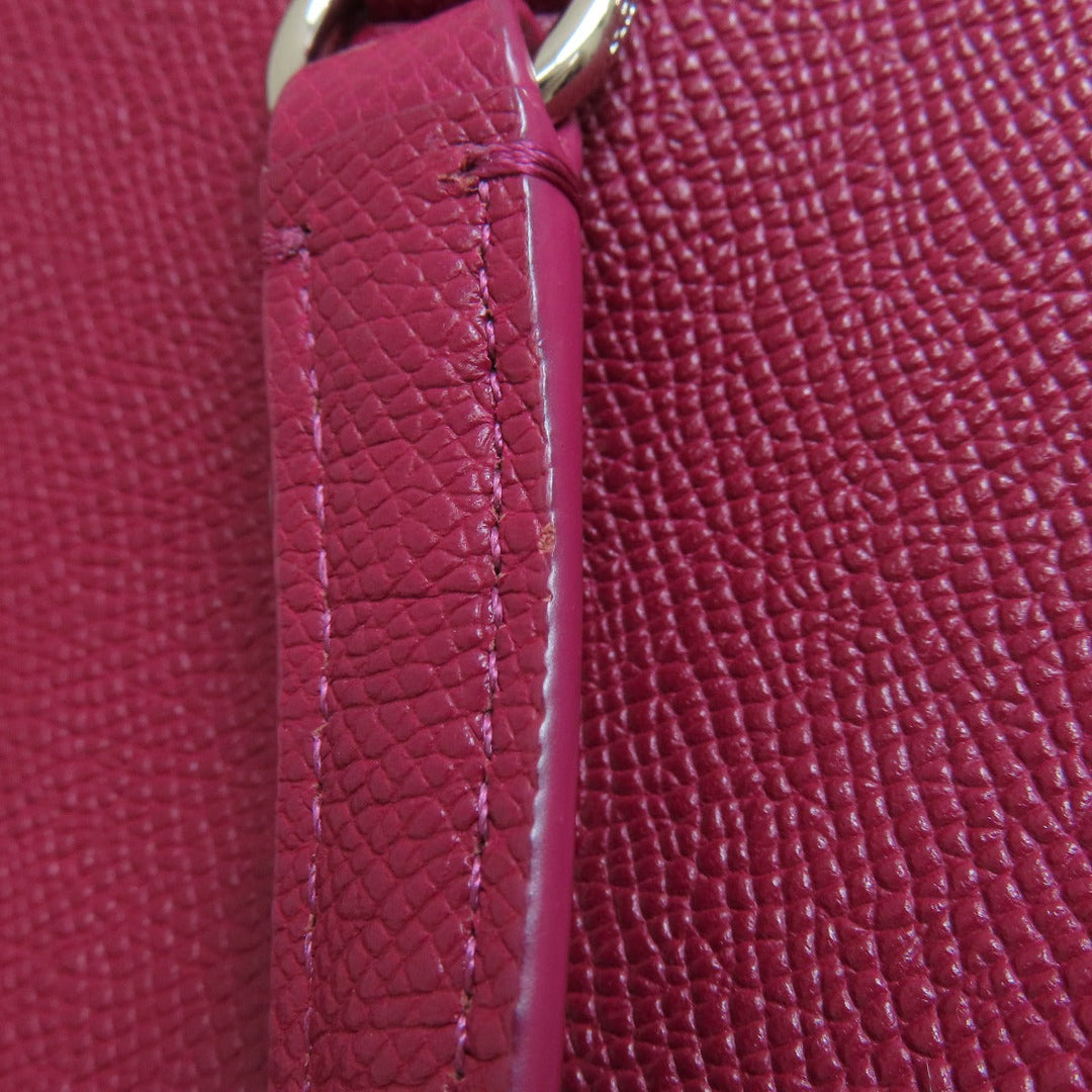 COACH Handbag 36882 leather Red 2WAY Women Used Authentic