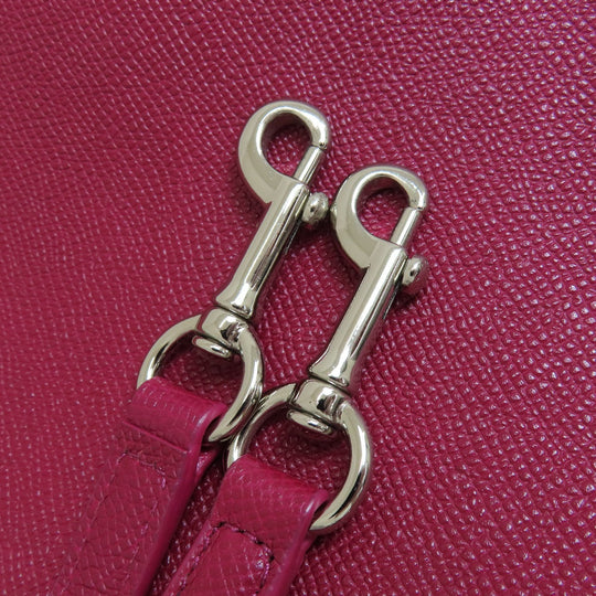 COACH Handbag 36882 leather Red 2WAY Women Used Authentic