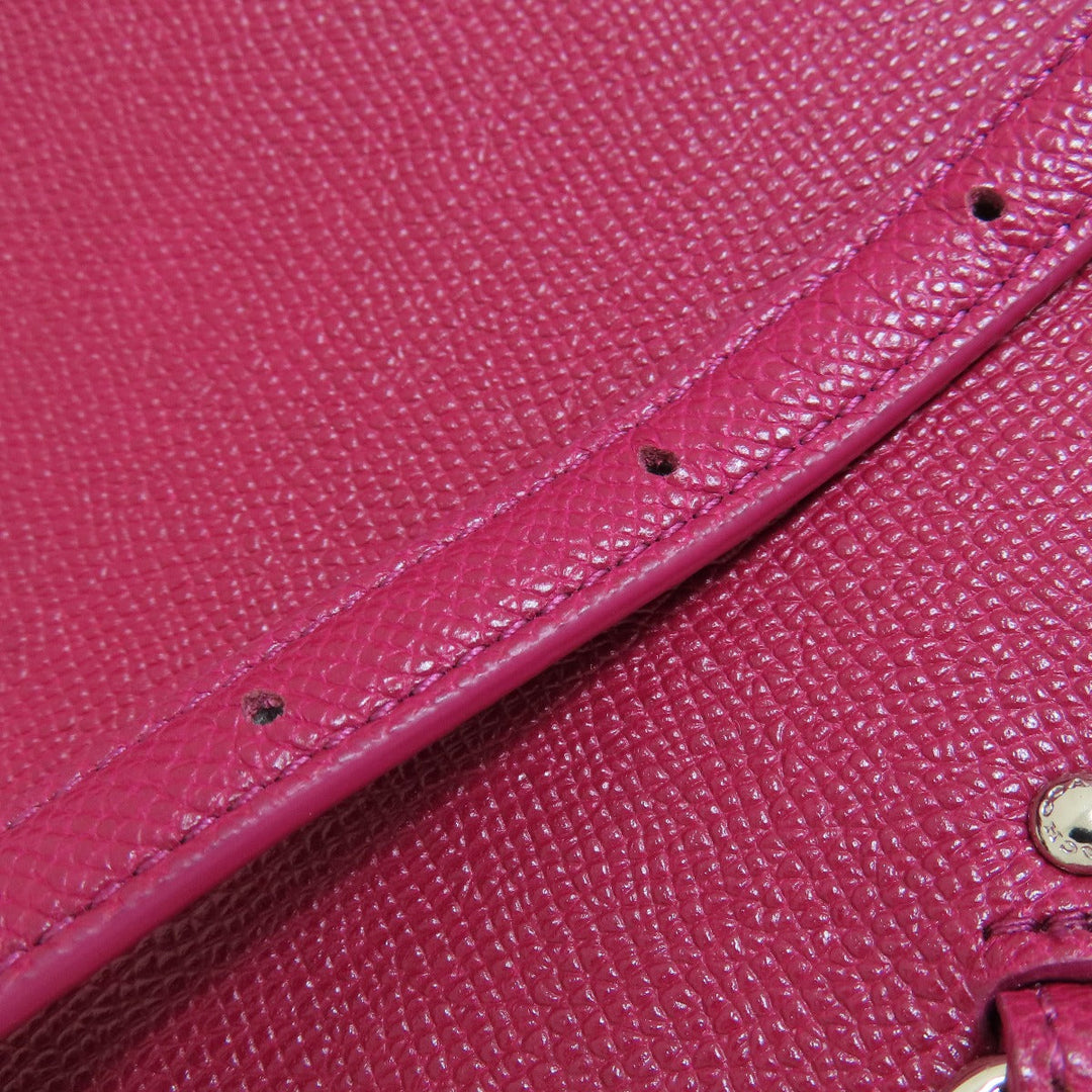 COACH Handbag 36882 leather Red 2WAY Women Used Authentic