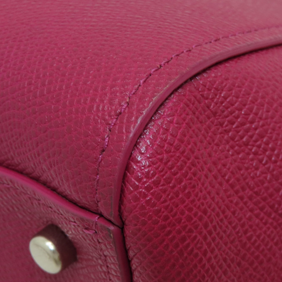 COACH Handbag 36882 leather Red 2WAY Women Used Authentic