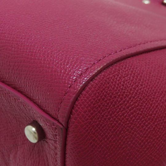 COACH Handbag 36882 leather Red 2WAY Women Used Authentic