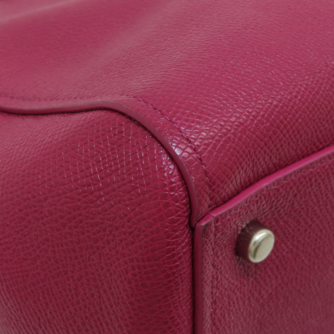 COACH Handbag 36882 leather Red 2WAY Women Used Authentic