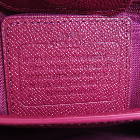 COACH Handbag 36882 leather Red 2WAY Women Used Authentic