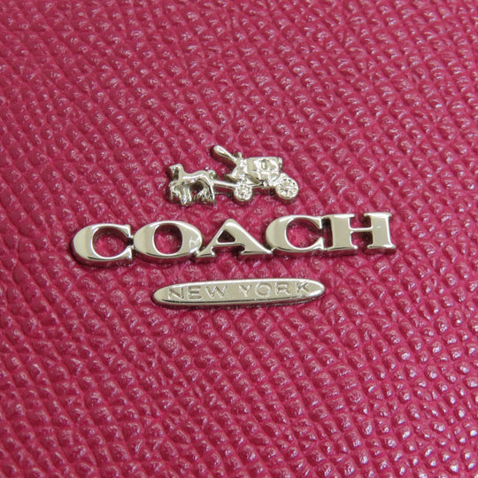 COACH Handbag 36882 leather Red 2WAY Women Used Authentic