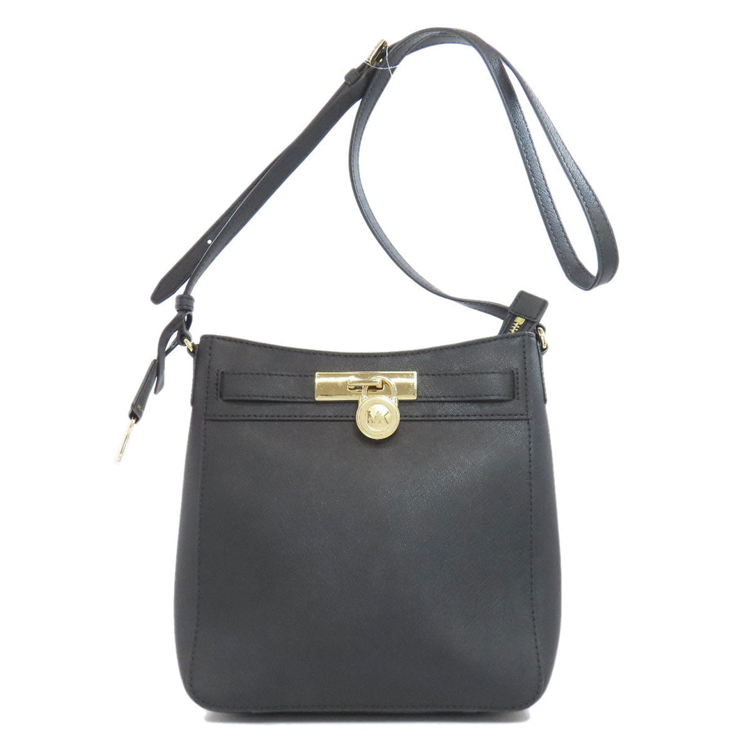MICHAEL KORS Shoulder Bag PVC black logo Women Used Authentic