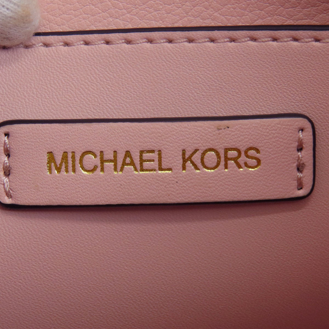 MICHAEL KORS Shoulder Bag PVC white Emilia MK Signature Women Used Authentic