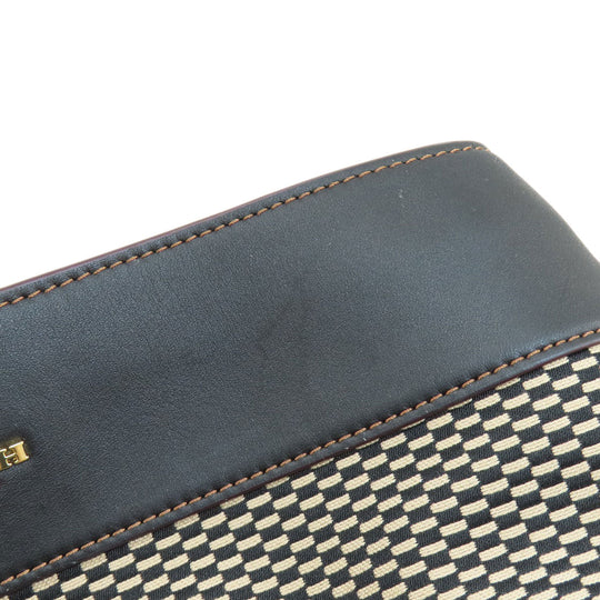 COACH Tote Bag F27575 canvas black logoMetal Women Used Authentic