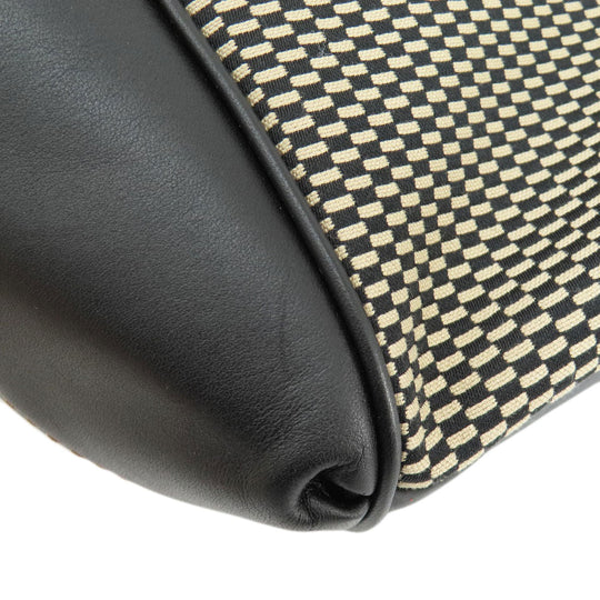 COACH Tote Bag F27575 canvas black logoMetal Women Used Authentic