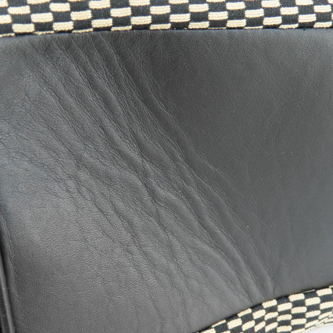 COACH Tote Bag F27575 canvas black logoMetal Women Used Authentic