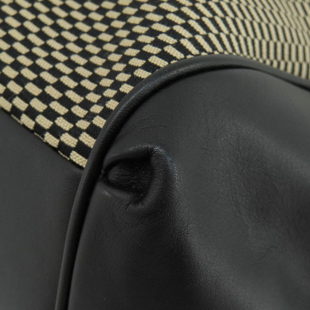 COACH Tote Bag F27575 canvas black logoMetal Women Used Authentic