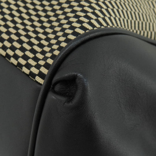 COACH Tote Bag F27575 canvas black logoMetal Women Used Authentic