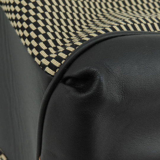 COACH Tote Bag F27575 canvas black logoMetal Women Used Authentic