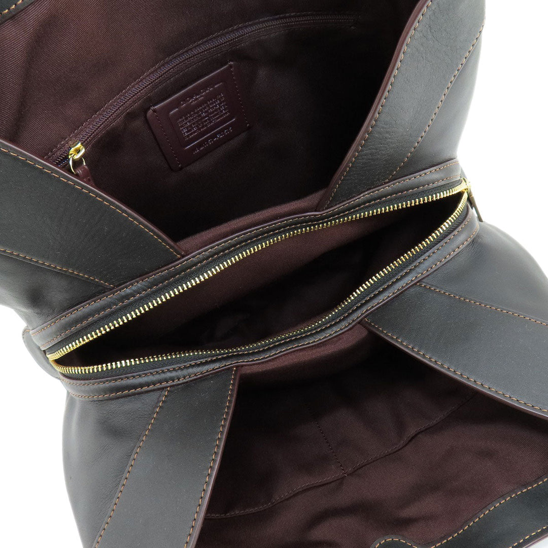 COACH Tote Bag F27575 canvas black logoMetal Women Used Authentic