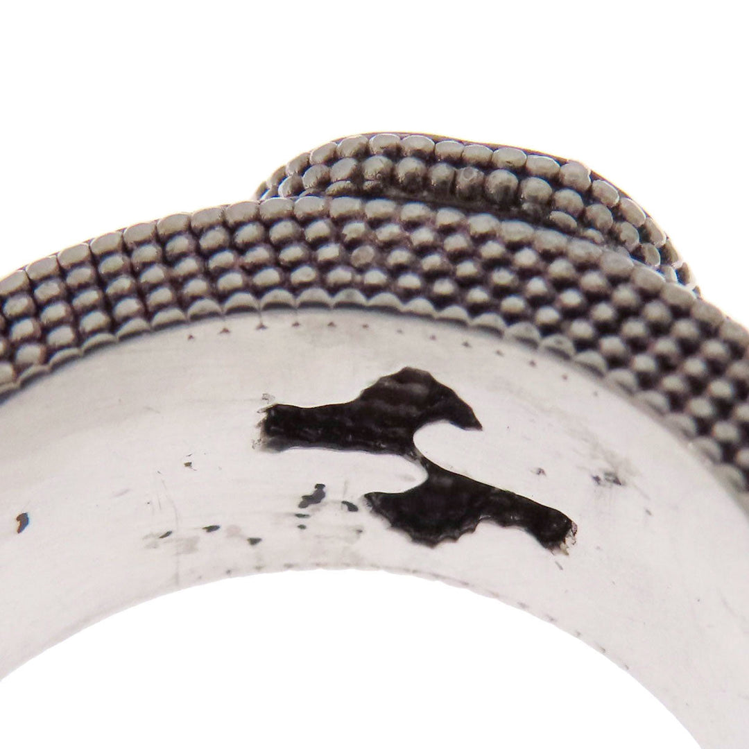 GUCCI Ring SV Silver Interlocking G 9