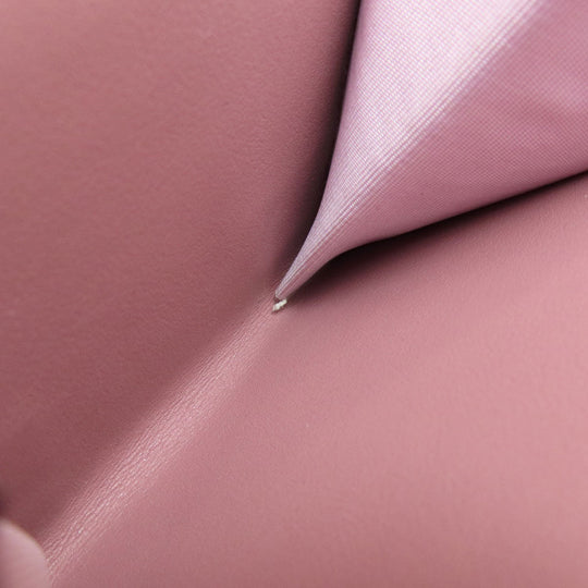 Valentino Bifold Wallet leather pink Studs Women Used Authentic