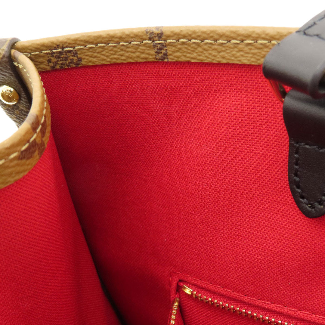 LOUIS VUITTON Tote Bag M45321 Monogram reverse Brown On the Go MM Monogram Giant Women Used Authentic