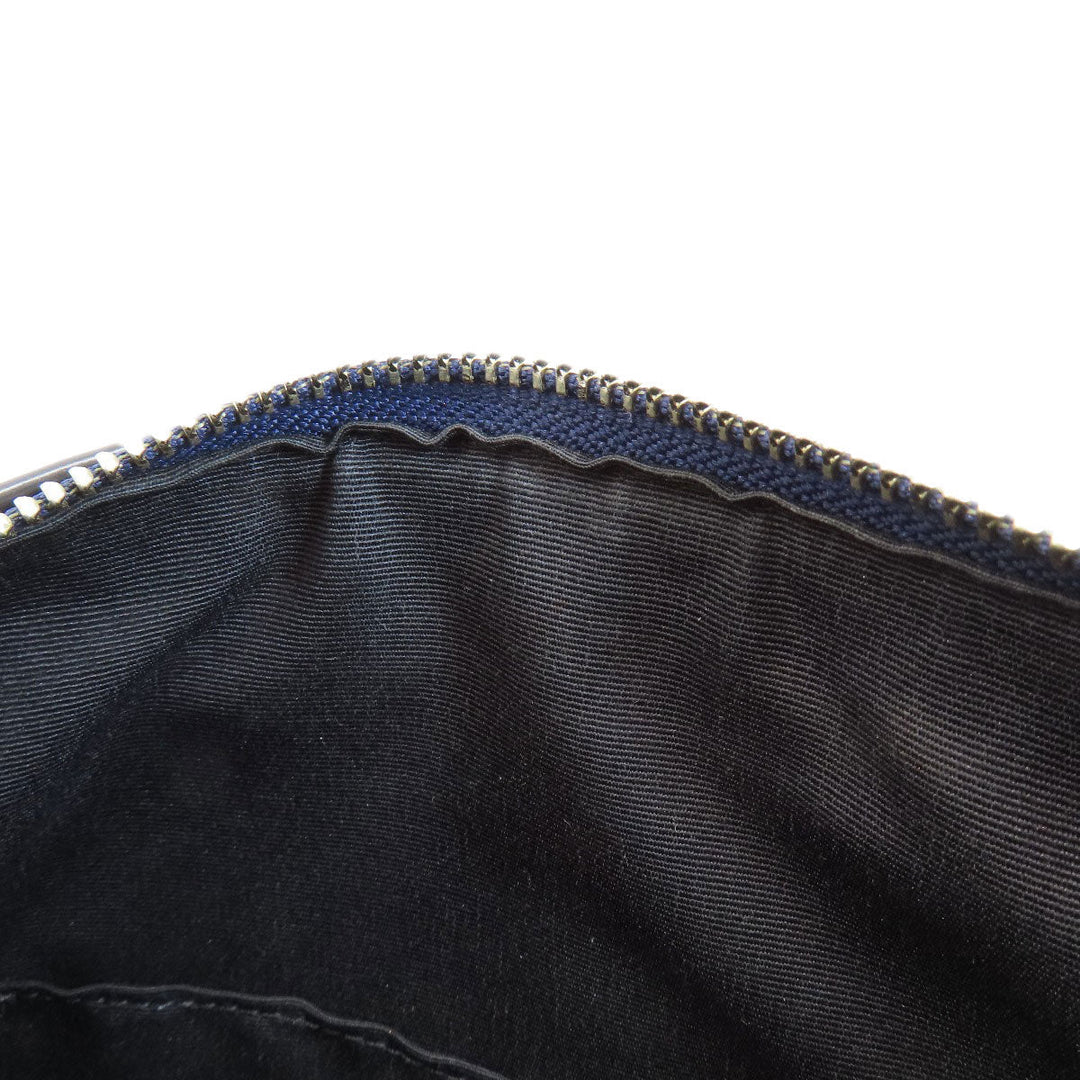 COACH Handbag F56125 leather blue 2WAY Women Used Authentic