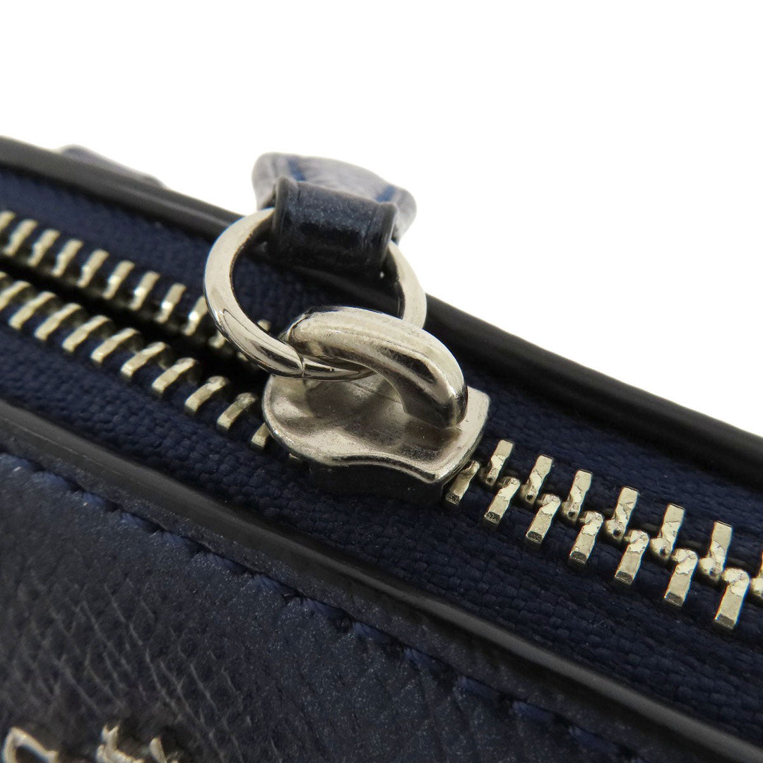 COACH Handbag F56125 leather blue 2WAY Women Used Authentic