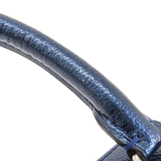 COACH Handbag F56125 leather blue 2WAY Women Used Authentic