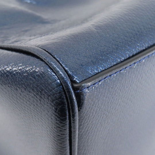 COACH Handbag F56125 leather blue 2WAY Women Used Authentic