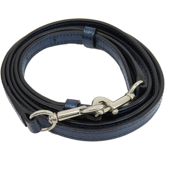 COACH Handbag F56125 leather blue 2WAY Women Used Authentic