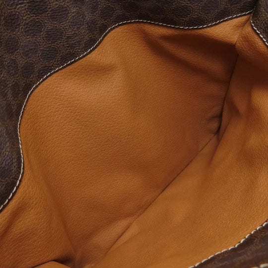 CELINE Tote Bag PVC Brown Macadam Pattern Women Used Authentic